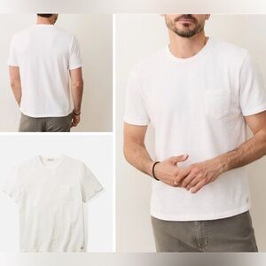NWT Marine Layer Vintage Heavy Slub Pocket Tee in Antique Whiite Med/Large NWT